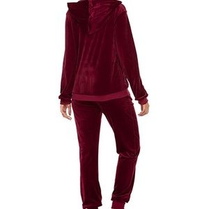 red womens sweatsuit